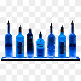 2ft Blue Light Shelf White Background - Alcohol Bottles Transparent Background, HD Png Download - blue light png