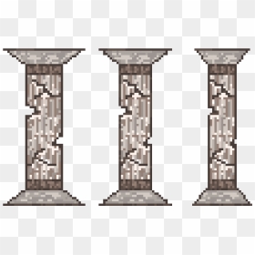 Pixel Art , Png Download - Greek Column Pixel Art, Transparent Png - columns png