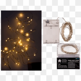 Transparent White Christmas Lights Png - Led Light Wire Png, Png Download - white christmas lights png