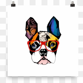 Chinese Dog New Year Boston Terrier , Png Download - Cartoon Boston Terrier, Transparent Png - dog print png