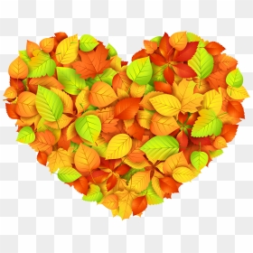Collection Of Leaves - Clip Art, HD Png Download - falling hearts png