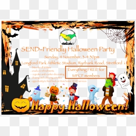 Poster For Mpcf"s Send Halloween Party - Free Kids Halloween Costume Png Cartoon, Transparent Png - halloween party png