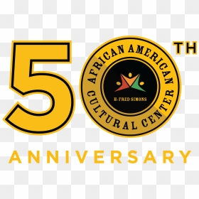 African American Cultural Center 50th Anniversary Logo - Emblem, HD Png Download - african american png