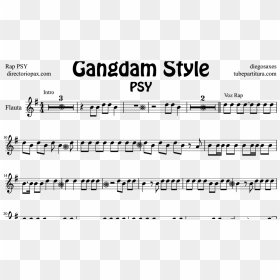 Transparent Gangnam Style Png - Popular Songs In Treble Clef, Png Download - psy png