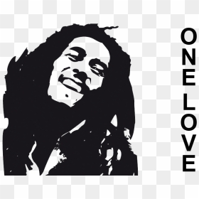 Bob Marley Stencil Reggae - Bob Marley Silhouette Png, Transparent Png - bob marley png