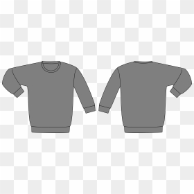 Sweatshirt Template Clip Arts - Crewneck Sweatshirt Template Png, Transparent Png - sweatshirt png