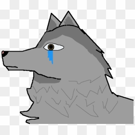 Sad Wolf Cartoon , Png Download - Cute Sad Wolf Cartoon, Transparent Png - wolf cartoon png