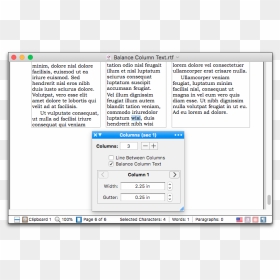 Column Text Balanced - Hangfire Ui, HD Png Download - columns png