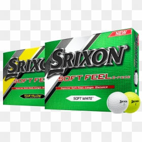 Srixon Introduces New Soft Feel Golf Balls, HD Png Download - golf ball on tee png