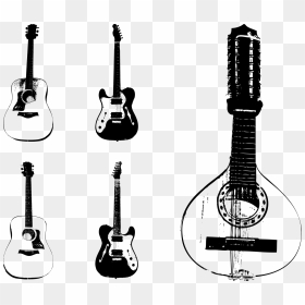 Vector String Instruments Guitar Instrument Les Paul - Acoustic Guitar Vector, HD Png Download - guitar vector png