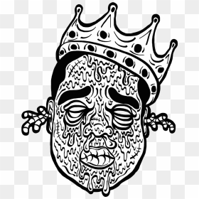 Transparent Biggie Smalls Png - Tupac Png Black And White, Png Download - biggie smalls png