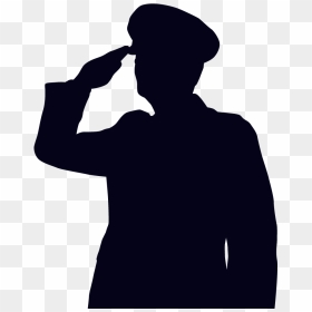 Collection Of Soldier - Transparent Soldier Salute Silhouette, HD Png Download - soldiers png