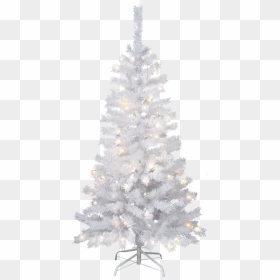 Christmas Tree W Led Kalix - Künstliche Weihnachtsbäume Weiß Mit Led, HD Png Download - white christmas lights png