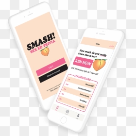 Smash-mockups02 - Mobile Phone, HD Png Download - smash png