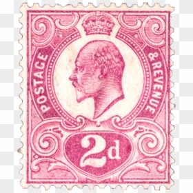 2d Tyrian Plum Stamp, - 2d Tyrian Plum Stamp, HD Png Download - sold stamp png