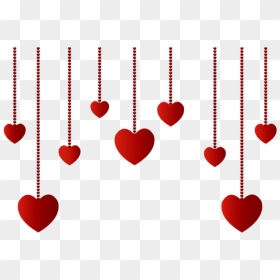 Free Png Download Hanging Hearts Decoration Png Images - Valentine Hearts Transparent Background, Png Download - falling hearts png
