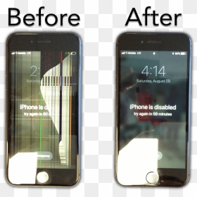 Hotshot Iphone Repair Columbia Mo - Iphone Repair Before And After, HD Png Download - broken iphone png