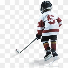 Transparent Hockey Player Png - Kid Playing Ice Hockey, Png Download - hockey player png