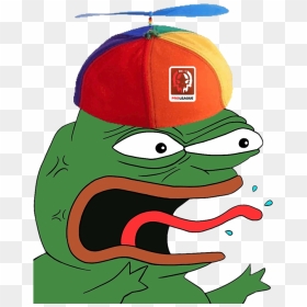 Angry Pepe, Transparent Png - Pepe Angry, Png Download - propeller hat png