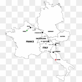 Etava Map Fc 13 Ed Custom - France And Italy Black And White Map, HD Png Download - white christmas lights png