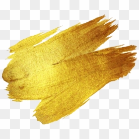 Yellow Brush Stroke Png - Transparent Background Gold Brush Stroke, Png Download - watercolor brush strokes png