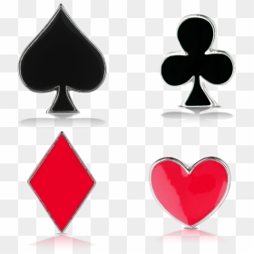 [box] Playing Card Suits Box Shoelace Charms Pilz - Playing Card, HD Png Download - card suits png