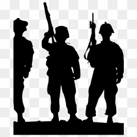 Army Soldiers Silhouette, HD Png Download - soldiers png