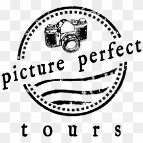 Picture Perfect Tours Logo With Camera - Just Married Funny Clipart Transparent, HD Png Download - camera drawing png