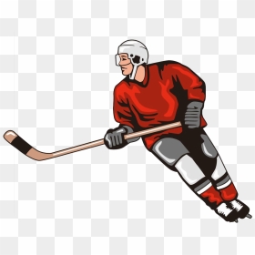 National Hockey League Ice Hockey Sport - Hockey Player Ice Hockey Cartoon, HD Png Download - hockey player png