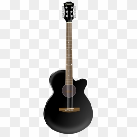 Wooden Guitar Clipart, Vector Clip Art Online, Royalty - Bass Vs Guitar, HD Png Download - guitar vector png
