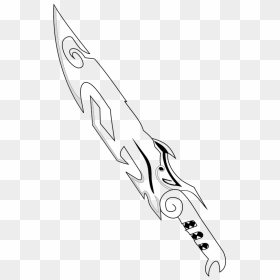 Sword - Sword Outline, HD Png Download - sword vector png