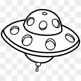 Ufo Clipart Black And White, HD Png Download - ovni png