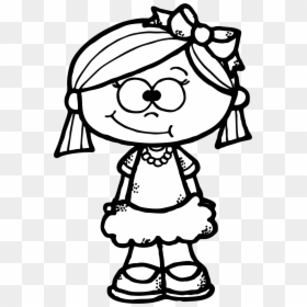 Girl Black And White Clip Art, HD Png Download - the rock face png