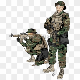 Soldier Navy Seal Drawing, HD Png Download - us army seal png