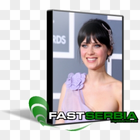 Zooey Deschanel Red Carpet Hair, HD Png Download - zooey deschanel png