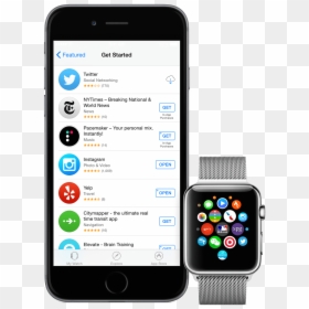 Apple Watch 4 App Store, HD Png Download - available on app store png