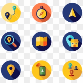 Gps Icons Png, Transparent Png - navigation icon png