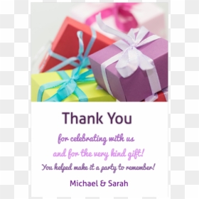 Gift, HD Png Download - thank you card png