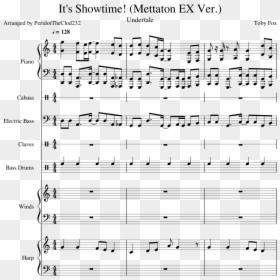 Spiderman Pizza Theme Sheet Music, HD Png Download - undertale mettaton png