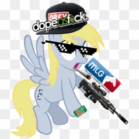 My Little Pony Mlg Png, Transparent Png - mlg gun png