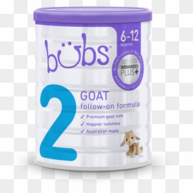 Stage 2 Goat Milk Formula For Babies Bubs Australia - Bubs-advanced Plus+ Goat Milk, HD Png Download - baby goat png