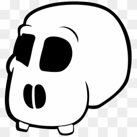 Cartoon Funny Head Png, Transparent Png - evil skull and crossbones png