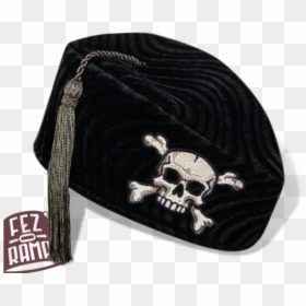 Fez, HD Png Download - evil skull and crossbones png