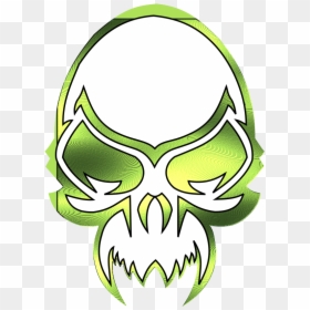 Tato Tengkorak, HD Png Download - evil skull and crossbones png