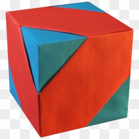 Origami Cube, HD Png Download - icosahedron png