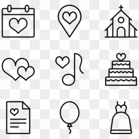 Transparent Background Wedding Icon Png, Png Download - wedding ring icon png