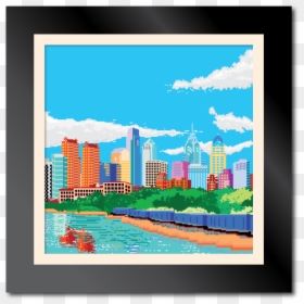 Picture Frame, HD Png Download - philadelphia skyline png