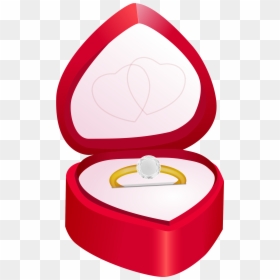Wedding Ring In Box Clipart, HD Png Download - wedding ring icon png