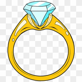 Engagement Ring Drawing, HD Png Download - wedding ring icon png
