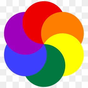 Yellow,circle,line - Colors Of The Rainbow Clipart, HD Png Download - semi circle png